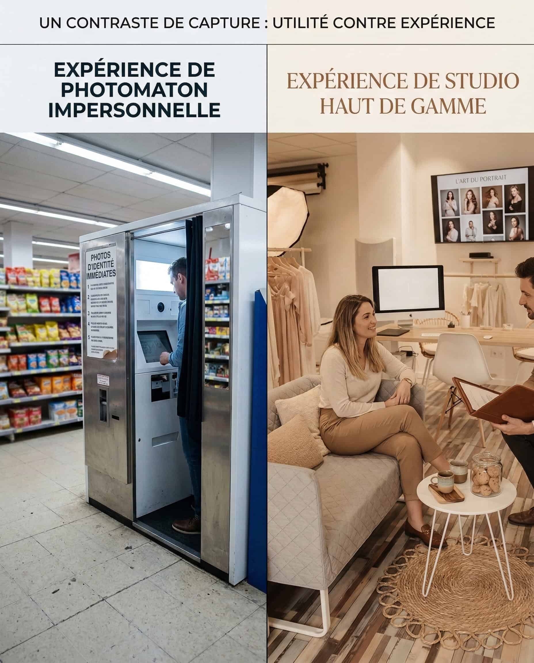 avantages photographe professionnel versus photomaton photo identité