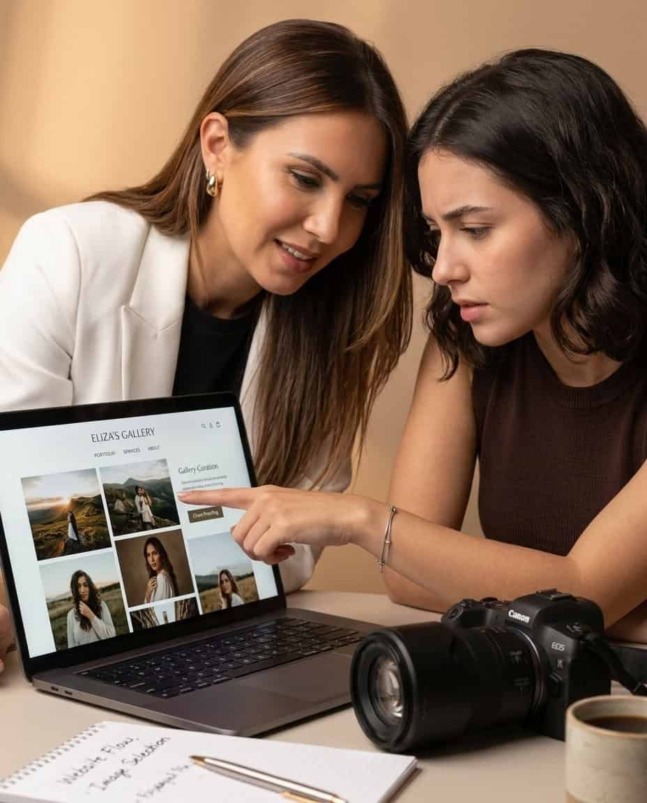 accompagnement personnalisé coaching photographe site web portfolio